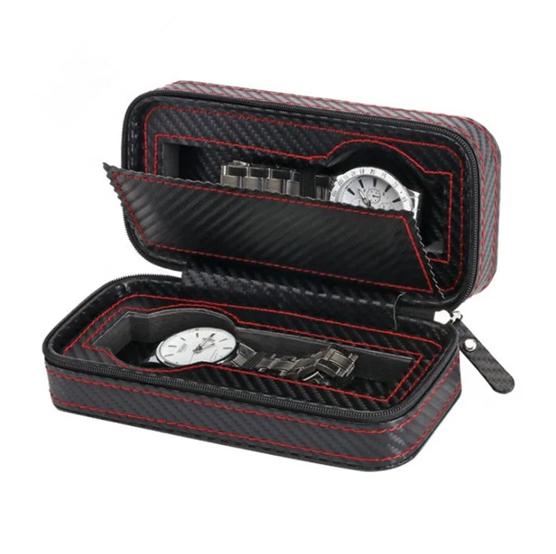 8 slots leather watch zipper case flat watch box pocket watch case watch pouch Manufacturer Winx Foshan,Guangdong,China Supplier