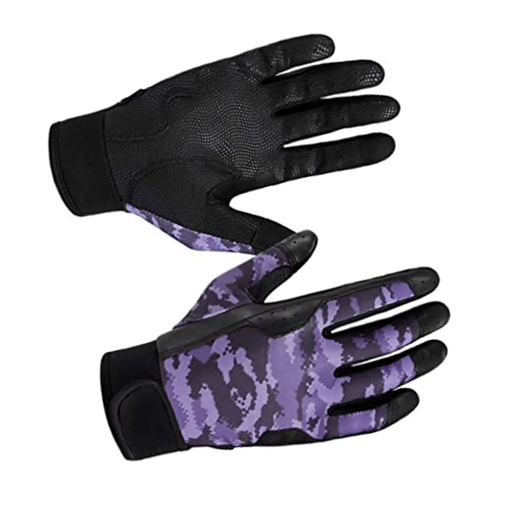 Baseball Batting gloves with custom leather, logo, and club name anti-slip and comfortable palm-breathable high-quality gloves