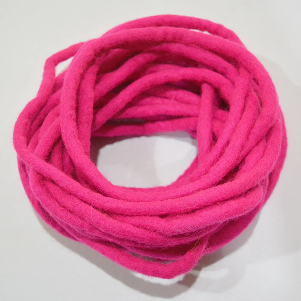 Hot Pink 10m Felt Rope
