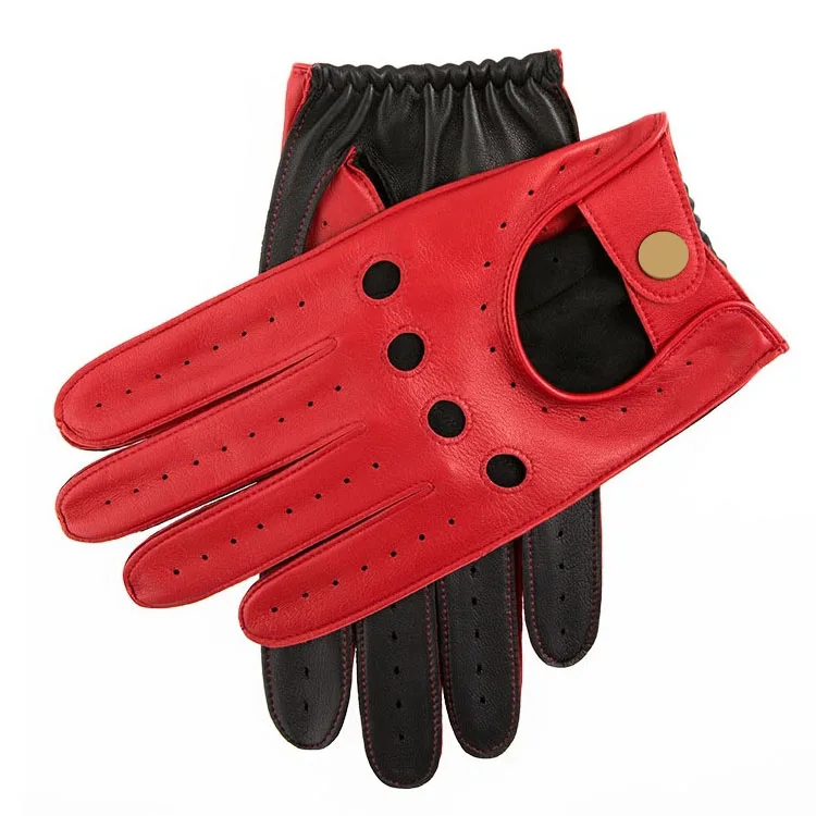 Men Womens gloves leather sheepskin Deerskin Leather Lightweight summer car driving gloves