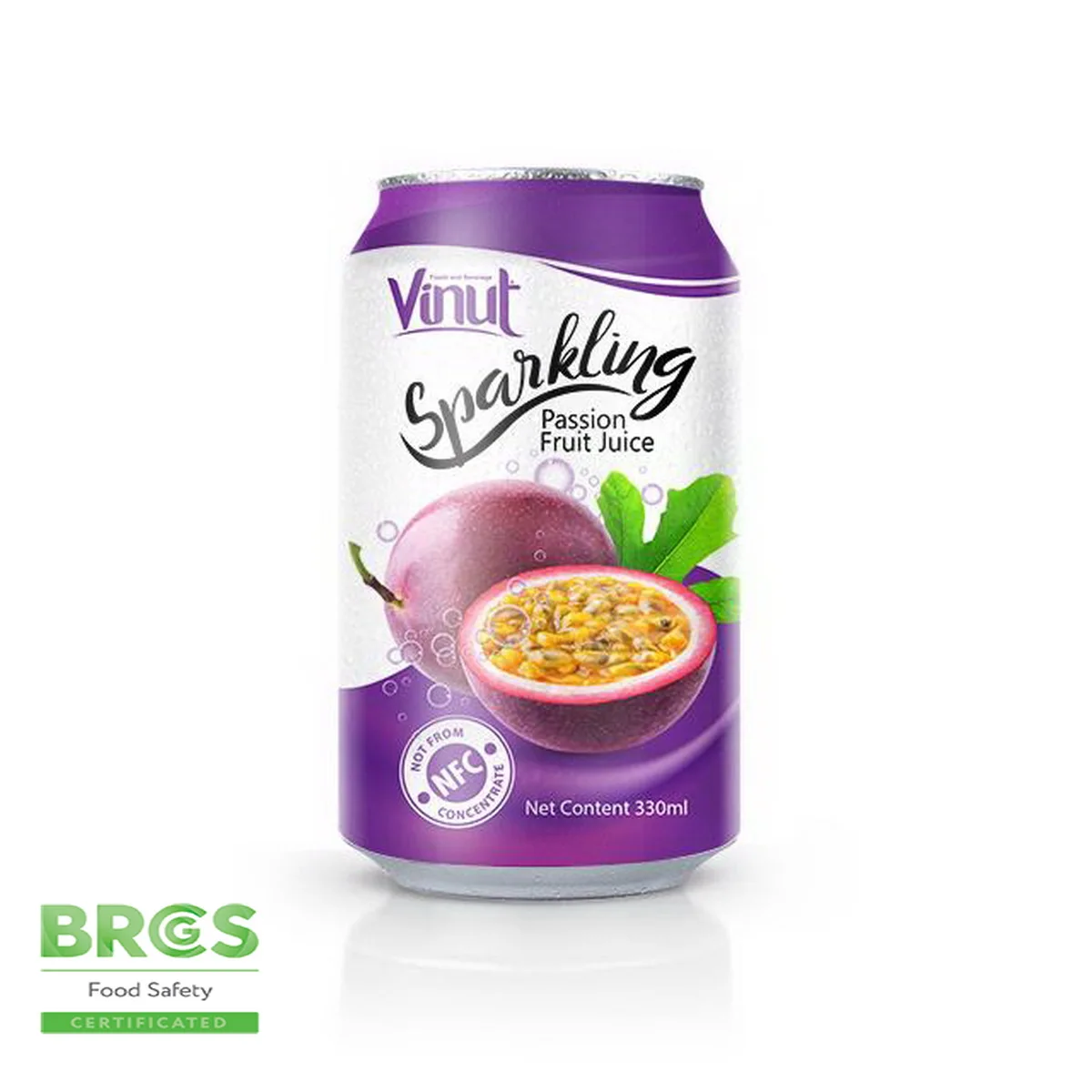 330ml Sparkling Passion Fruit Juice Drink