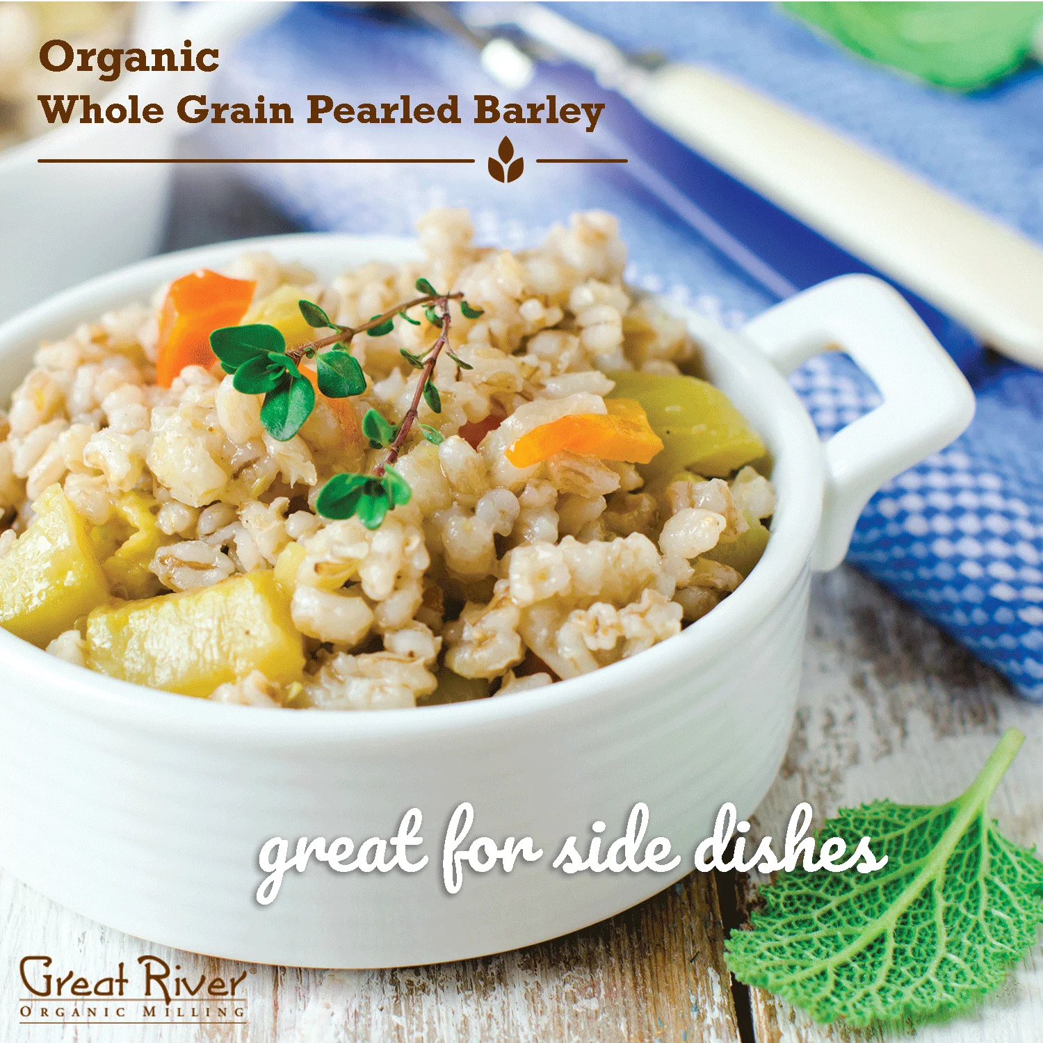 Great River Organic Milling, Whole Grain, Pearled Barley, Organic, 25-Pounds (Pack of 1) Whole Wheat Flour