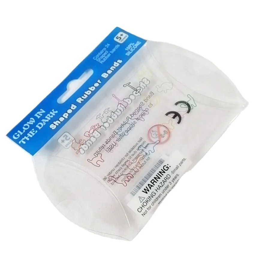 
Wholesale Mini Plastics Package Hair Band Rubber Protect Eraser Packing Clear Plastic Package 