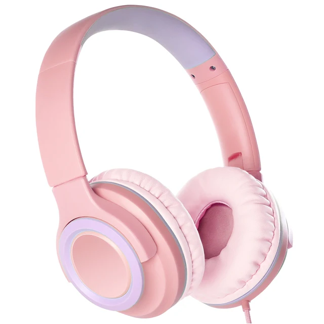 Kids Headphones Wired Headphones for Kids Teens, Children Headphones with Volume Limit, Foldable Adjustable On Ear Headphones