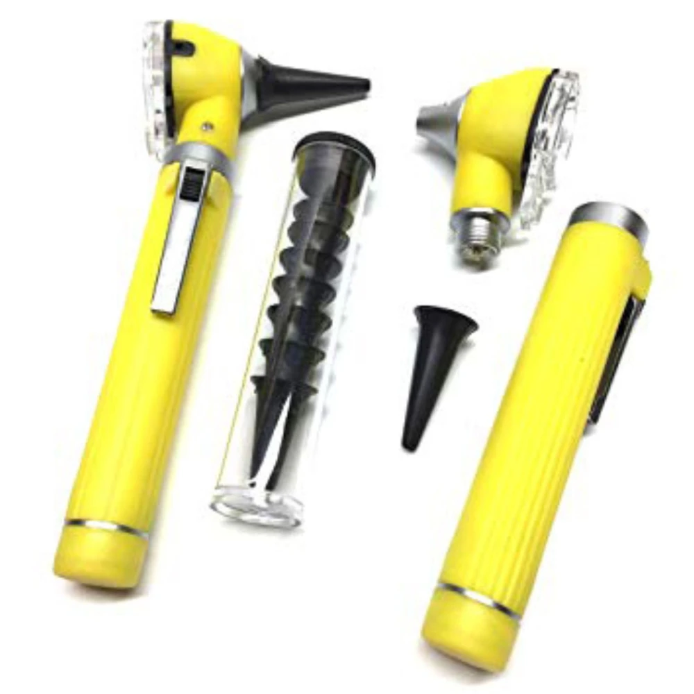 OTOSCOPE MINI FIBER OPTIC YELLOW COLOR POCKET MEDICAL ENT DIAGNOSTIC OTOLOGIST SURGICAL MEDICAL DIAGNOSTIC       MGI-17