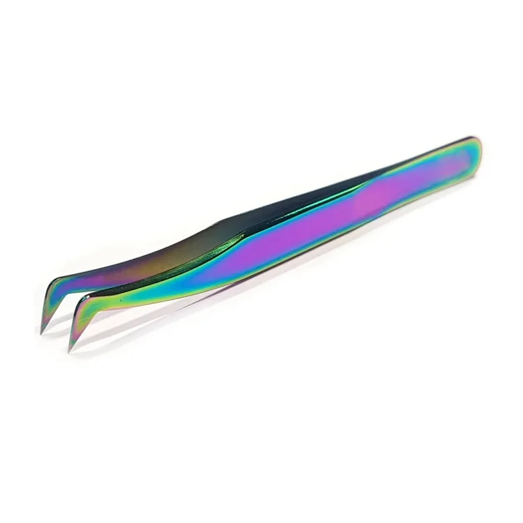 Eyelash Tweezers Private Label Cost-effective Stainless Steel Acid Resistance Eyelash Extention Tweezers