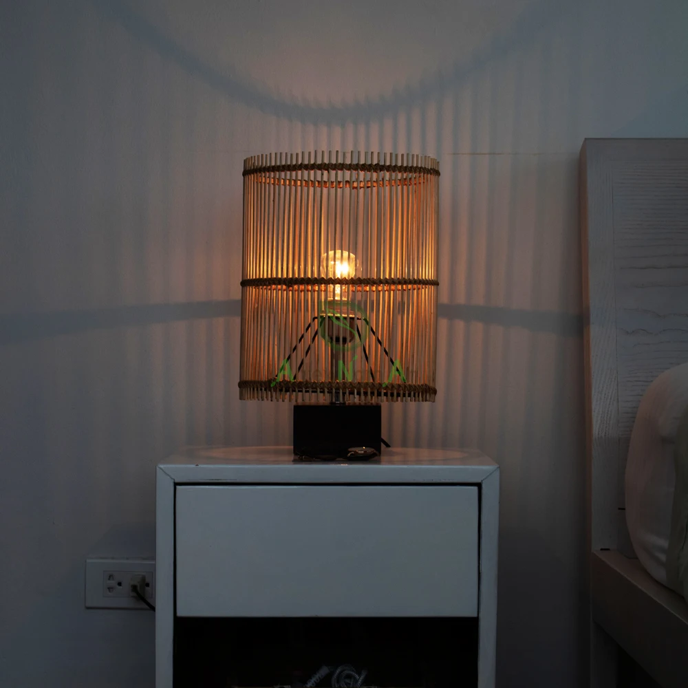 Bamboo table lamp/night light table lamp/bed side lamps for home decor