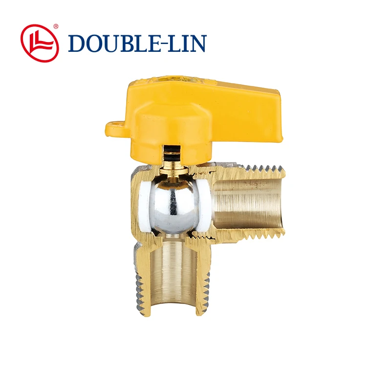 Латунные газовые регулирующие клапаны EAC 1/2X1/2 дюйма с наружной резьбой без утечки