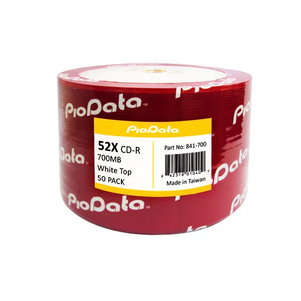 PioData 52X CD-R 80 MIN WHITE TOP