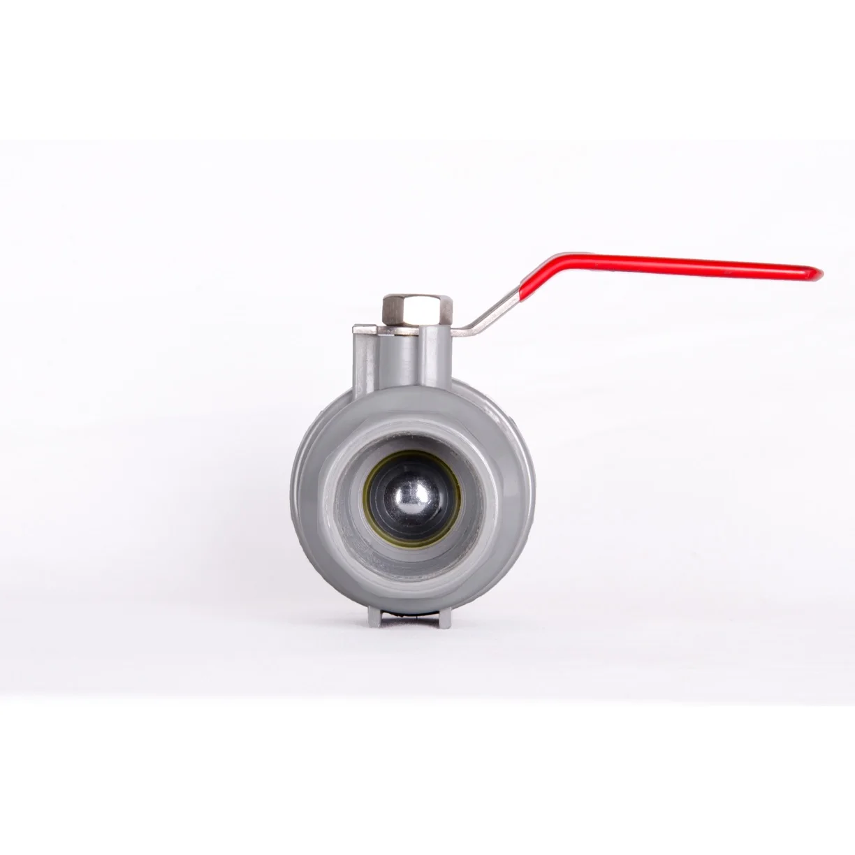 Water Media Hand Operated Plastic Ball Valve-Stainless Steel Handle Plastic Ball Pipe Fitting Inside Export From Vietnam