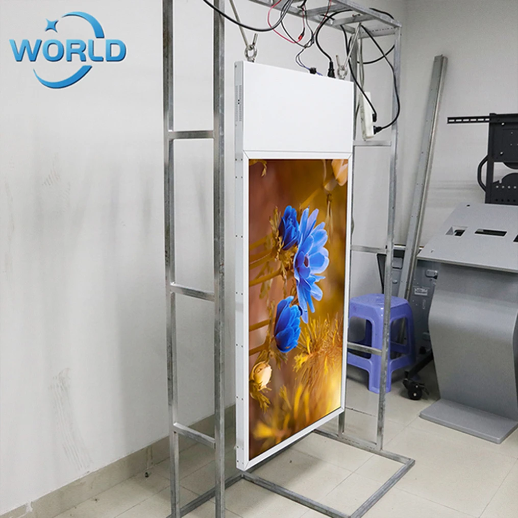  Магазины двусторонний открытый Digital Signage водонепроницаемый киоск рекламы