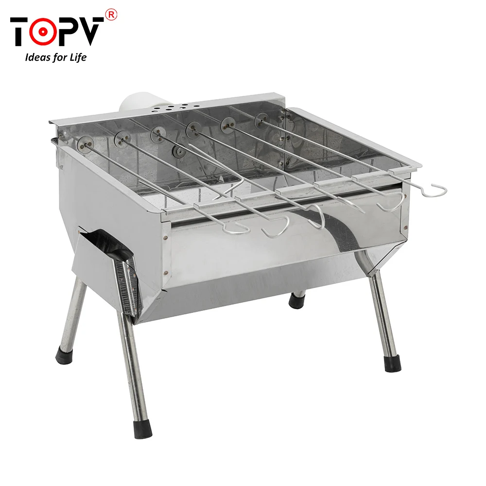 Professional Supplier Outdoor Electric Motor BBQ Shelf Rotary Charcoal Rotating Barbecue BBQ Grill from Vietnam