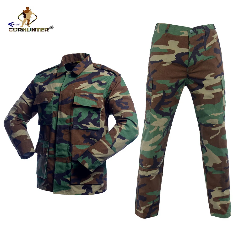 hot sale color Outdoor Camouflage Desert Combat BDU Clothing Tactical Uniform