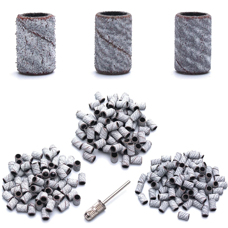 Colorful nail grinding head purple nail drill bits set pedicure and manicure tool special 100 pieces / box