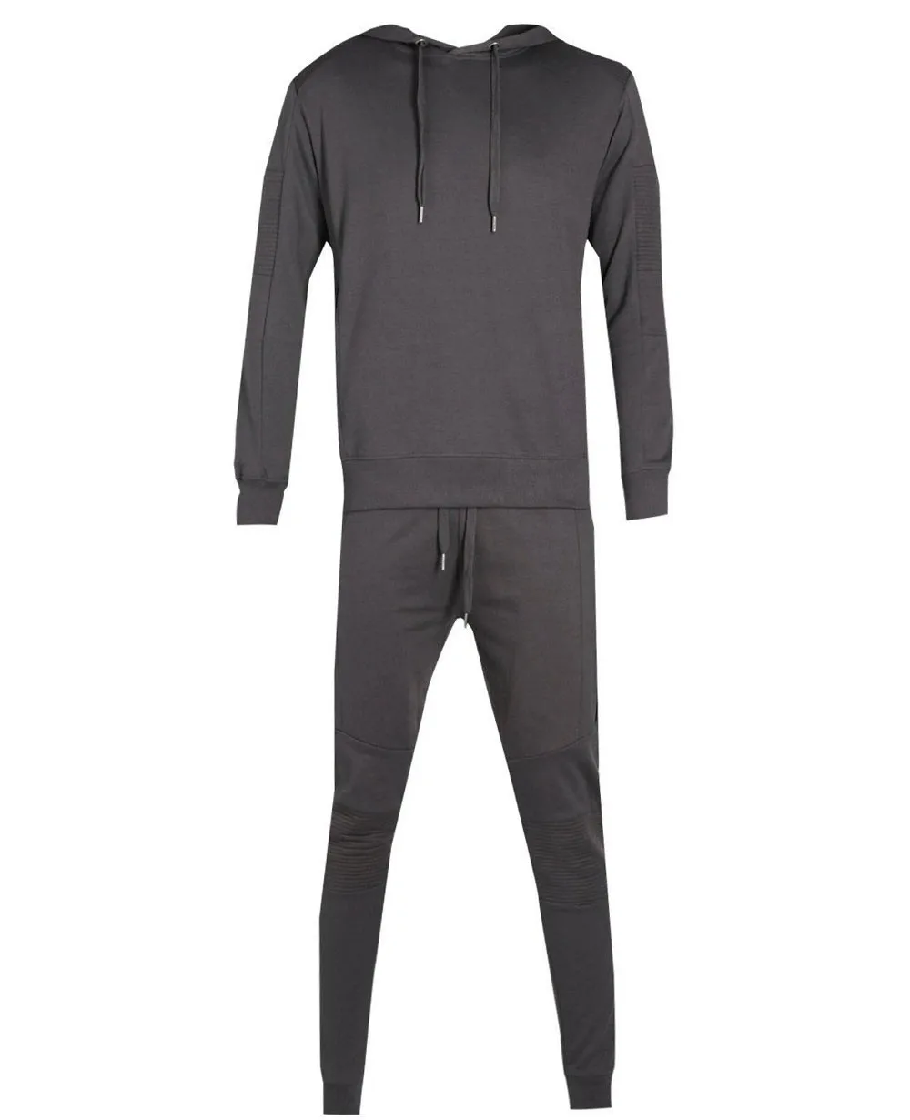  Мужской серый Стильный облегающий Байкерский спортивный костюм с индивидуальным логотипом спереди и сзади трендовый мужской