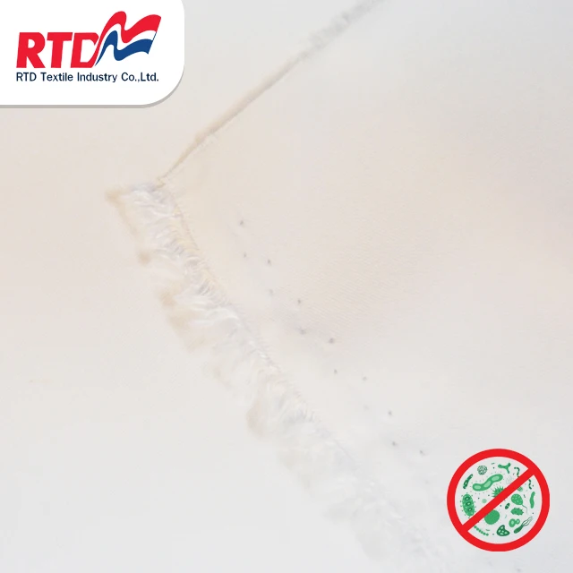 RTD Microbrand Fabric 100% Polyester For Uniform Or Medical Textile - White WD1294