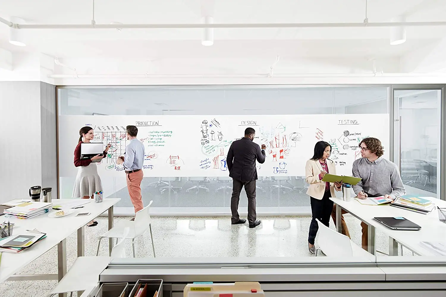 
Post-it Dry Erase Whiteboard Film Surface for Walls, Doors, Tables, Chalkboards, Whiteboards 