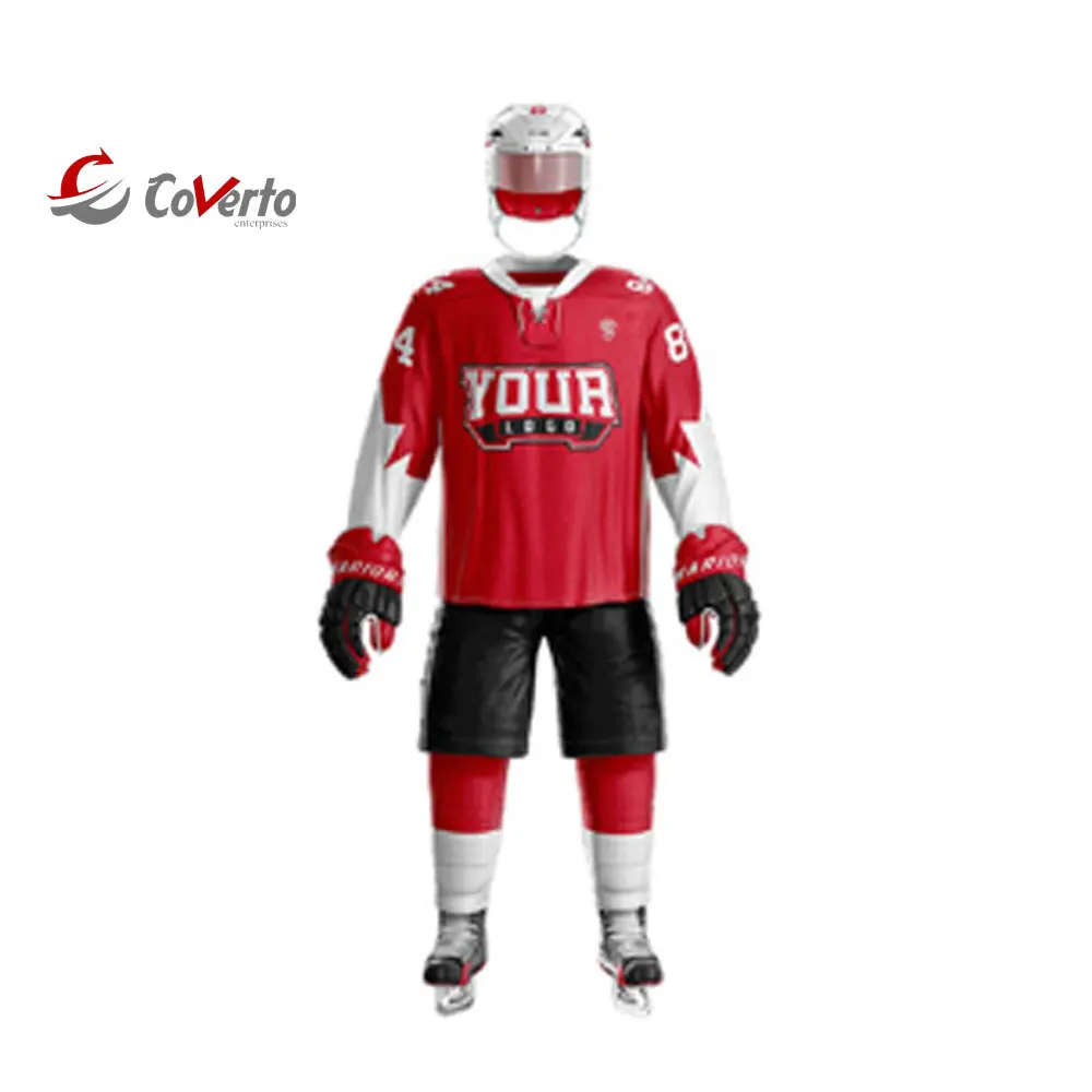  Мужская спортивная одежда для хоккея на поле комплект одежды международной команды униформа с шайбой Джерси