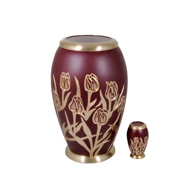 Cremation Urn for Adult Ashes American Style Funeral Urns & Keepsake Manufacturer Floral Themed Human Ashes Burial Urns & Jars