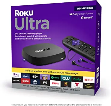 Roku Ultras 2020 | Streaming Media Player HD/4K/HDR/Dolbys Vision with Dolbys Atmos