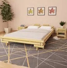 
Real Luxury Bamboo Bed and Nightstands Bamboo Top Rank Quality Low Price for bedroom from Viet Nam distributor 