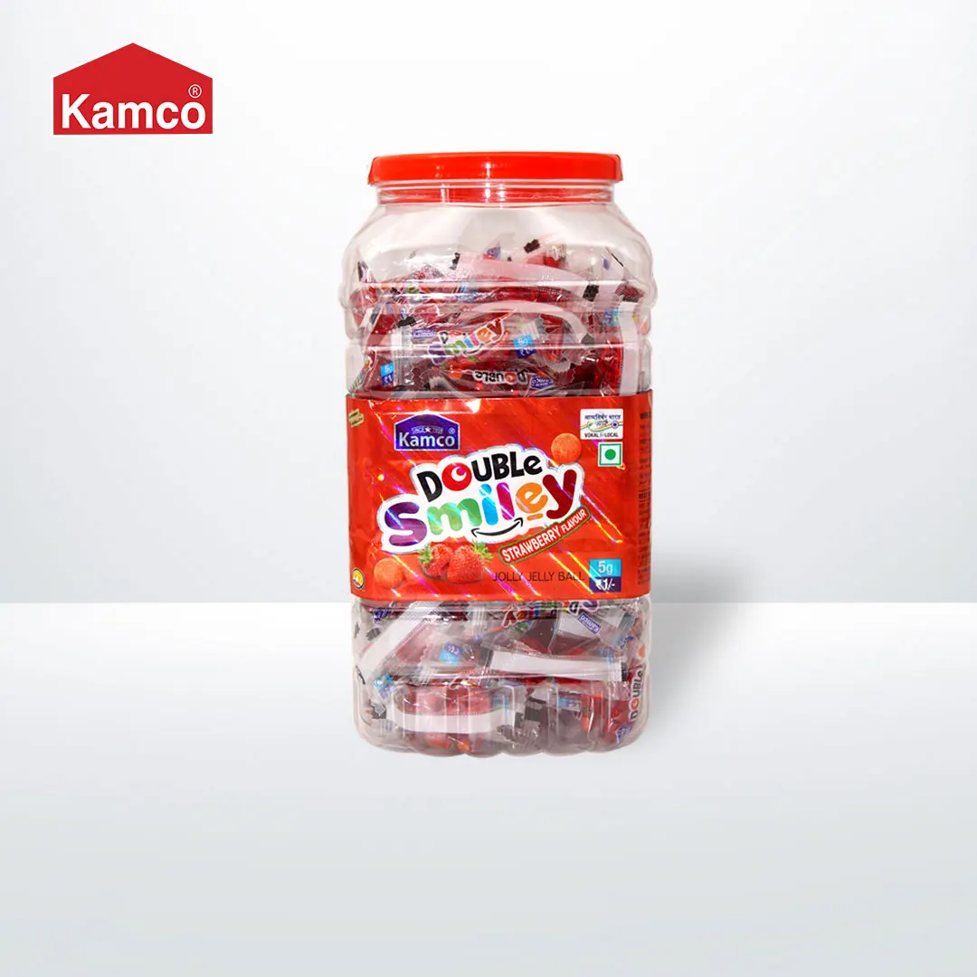 Export Quality Double Smiley Strawberry Jolly Jelly Balls | Kamco Double Smiley Strawberry Jolly Jelly Balls