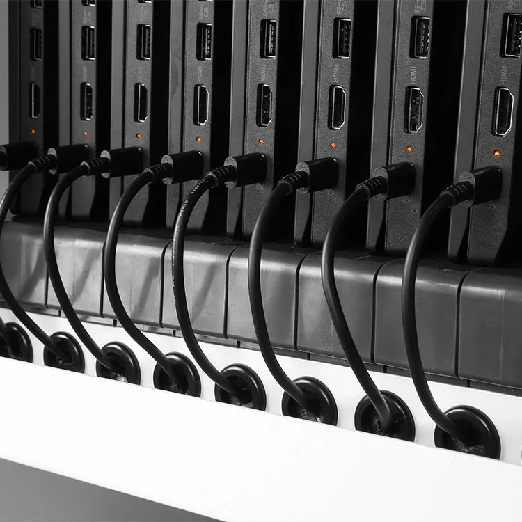 AC telephone charging station for laptop with 32 ports