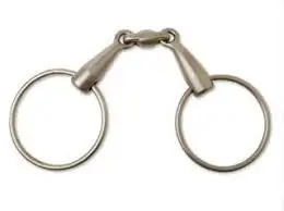 NEW HORSE  LIGHT WEIGHT  TITANIUM   O RING BITS  IN VERY GOOD QUALITY BROKEN MOUTH FRENCH LINK