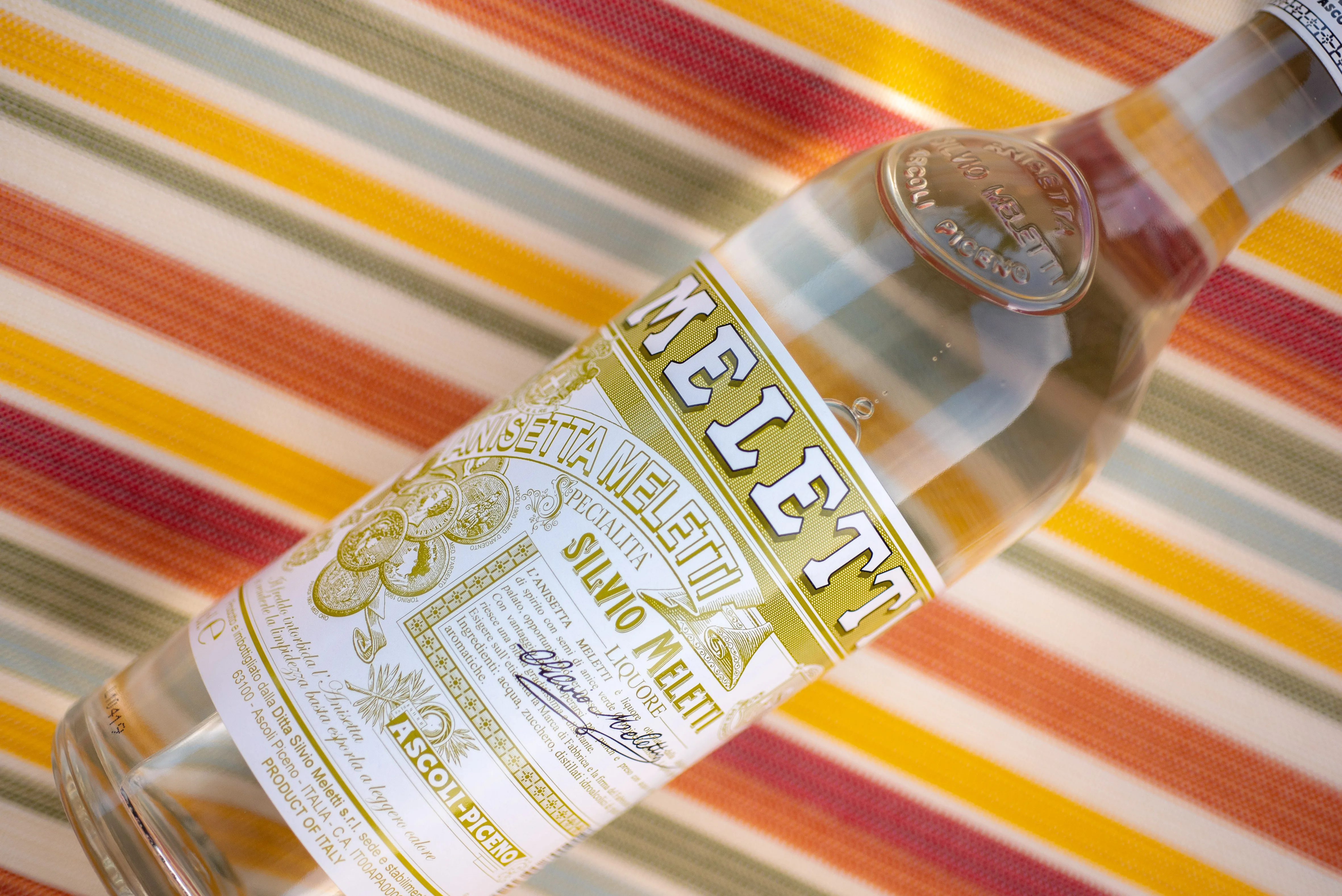 Итальянский высококачественный ликер дистиллят аниса ANISETTA MELETTI сладкий дистиллятор 1 литр