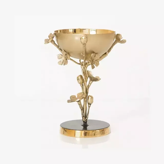 Newest design Incense Set of 3pcs for Home Tableware Bukhoor Dukhoor Burner decorative Gold Plated Metal Incense Burner
