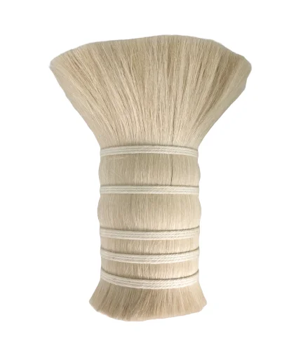 
High Quality Double Drawn Goat Hair Dressed Natural White Goat Hair For Brush 