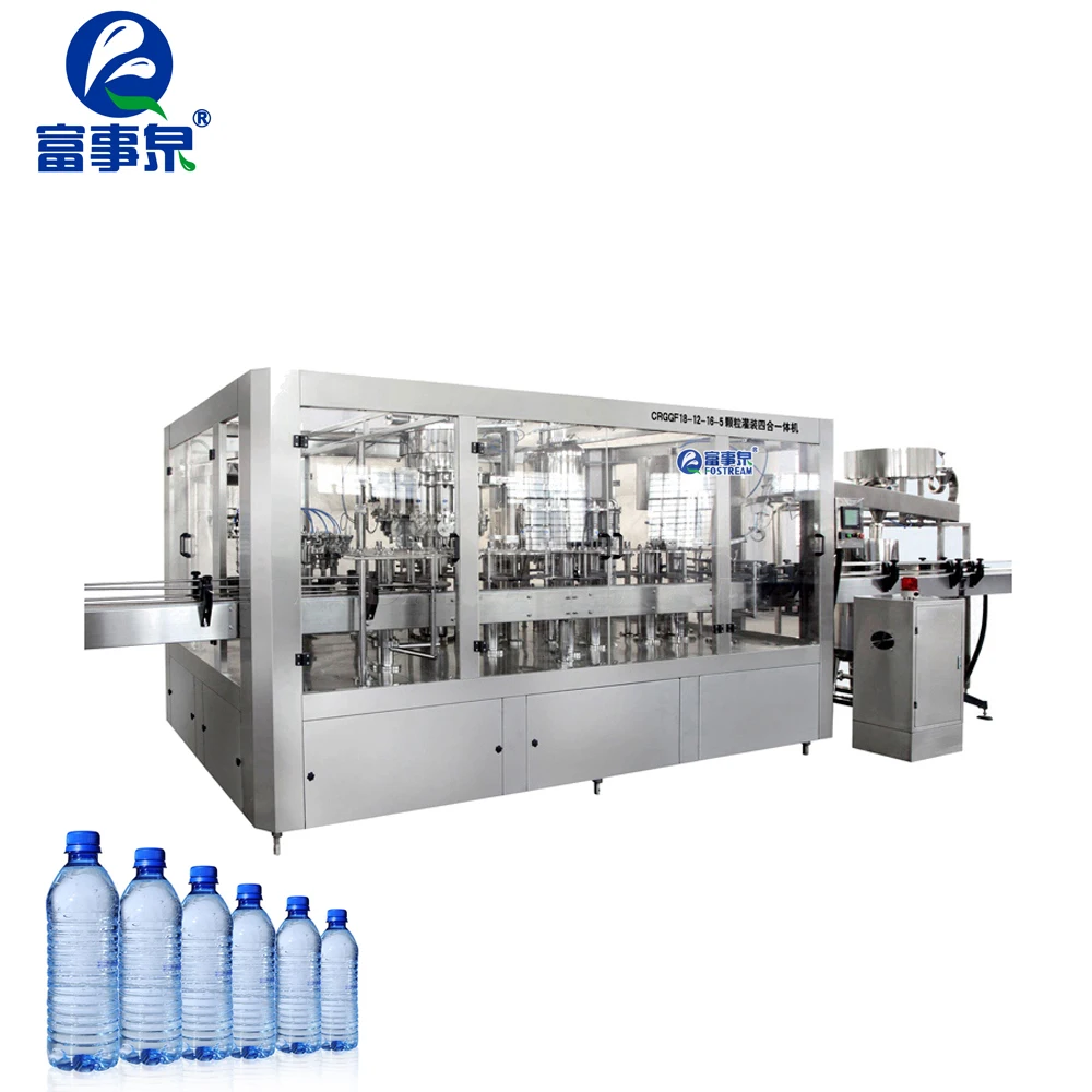 Automatic CGF 12-12-4 Purified Water Filling And Capping Machine / Plastic Bottled Water Manufacturers