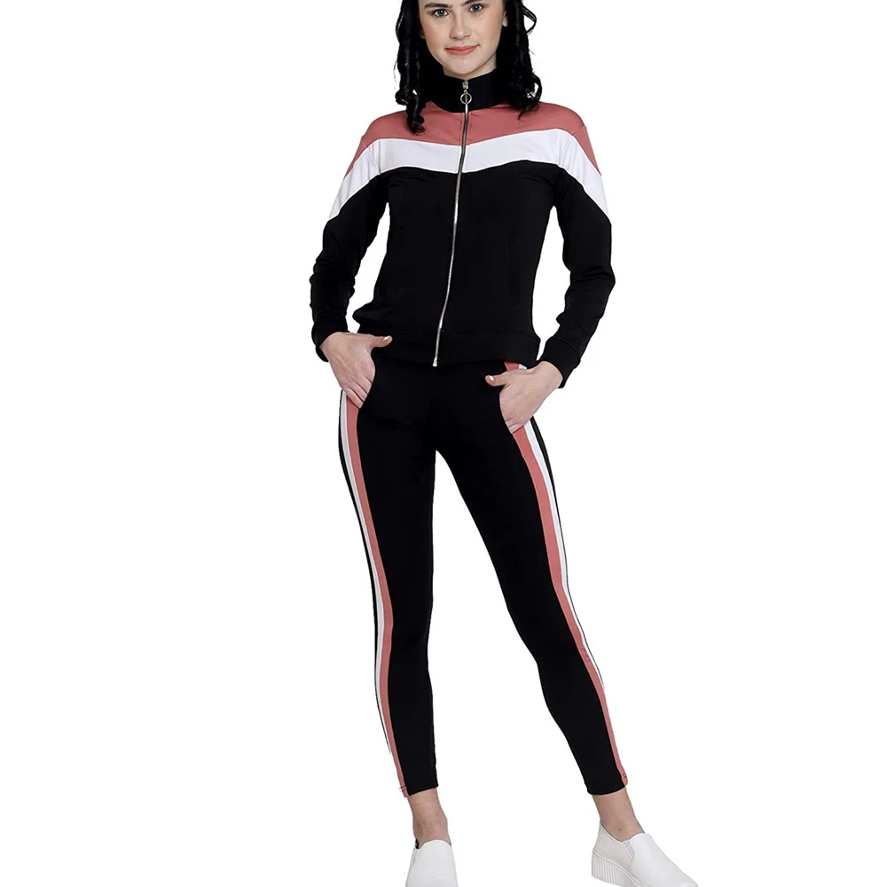 Comfortable Wholesale Women Jogging Training Wear Tracksuits For Ladies Workout Fitness Wear Winter Tracksuits