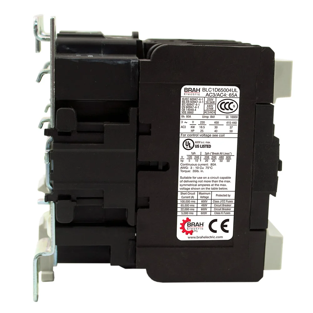 BLC1D65004UL*F7 New In-Stock 65 Amp Modular Contactor Direct Substitute For LC1D65004UL-F7 From Brah Electric