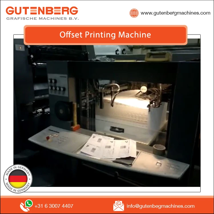 Bulk Selling Exceptional Quality Used Offset Bills Printing Machine for Hotels/Retail Shops