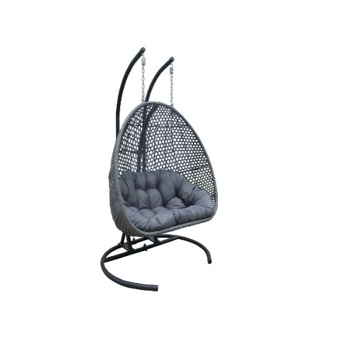 Larger version of sold-out hanging egg chair patio hanging rattan swing egg chair with stand made in Vietnam