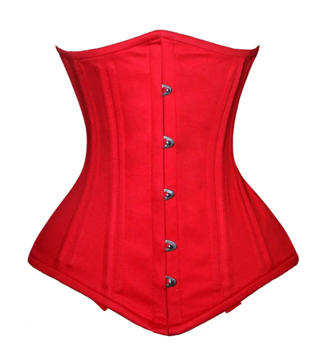 COSH CORSET Baby Pink Cotton Under Bust Double Steel Boned Waist Training Extreme Curvy Size Adjustable belt Fashion Corset