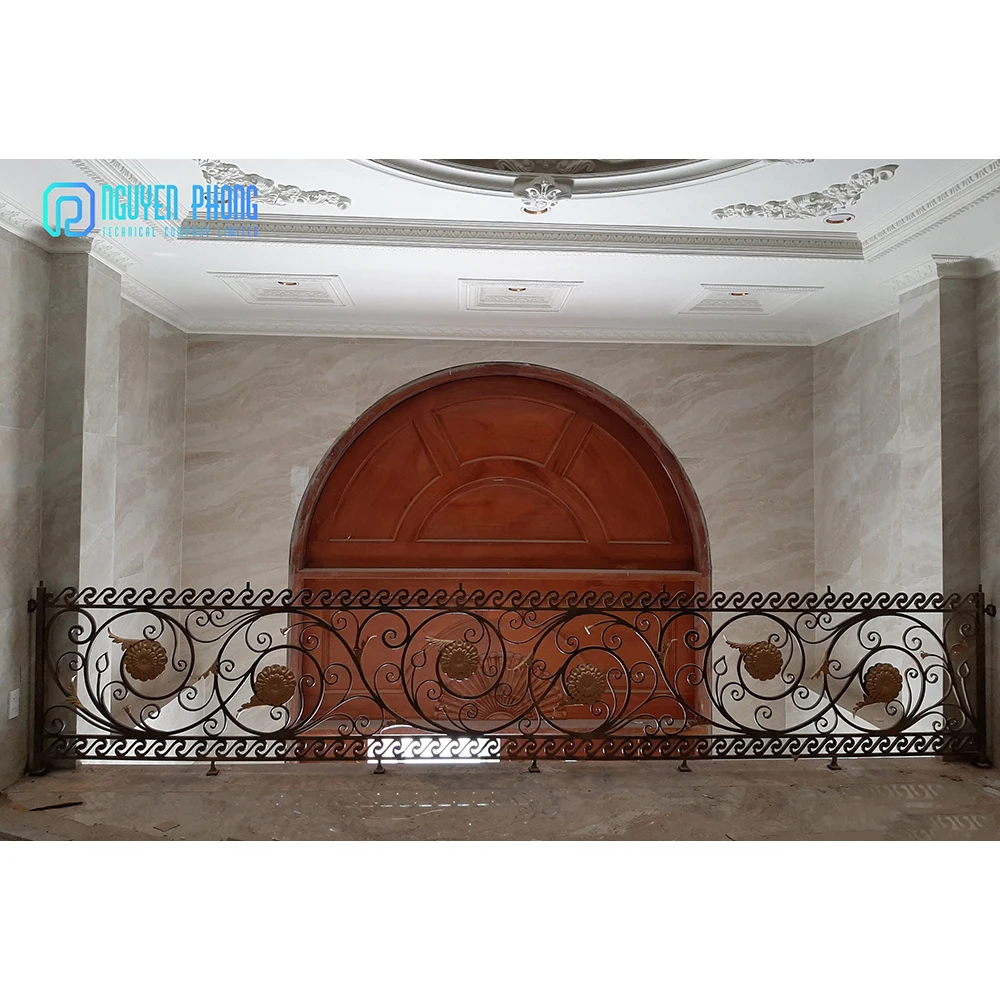 Best Standard Manufacturer Prices Wrought Iron Balcony Balustrade Railing Design