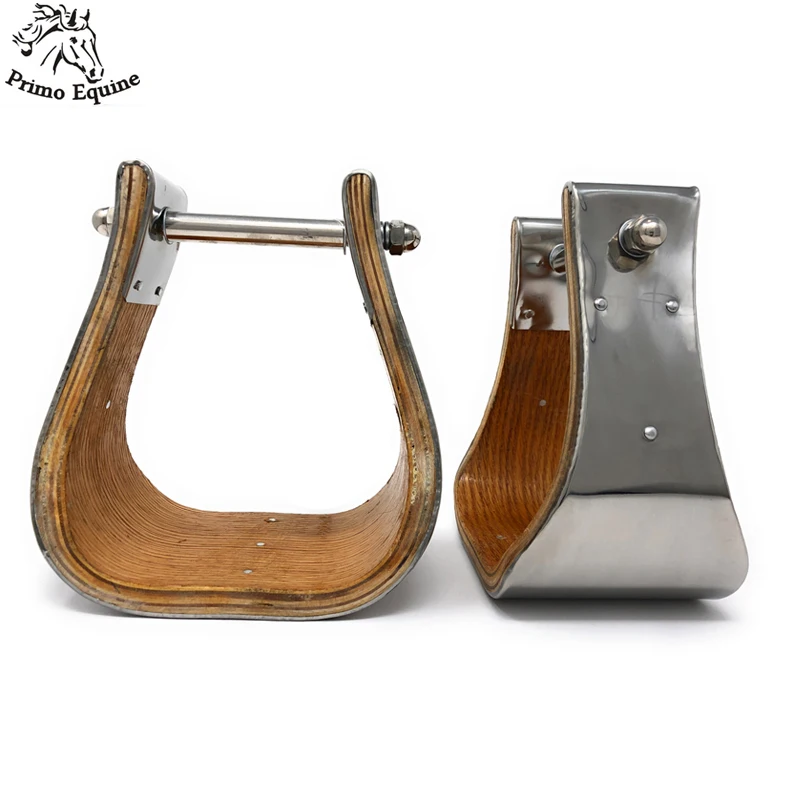 Stirrups 4 Wide Stainless Steel Metal Hand Bound Best Quality Safety Horse Riding Stirrups