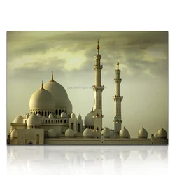 landscape islamic Masjid art painting  HD canvas printing artwork  wholesale price Jerusalem Wall Art  home decor painting