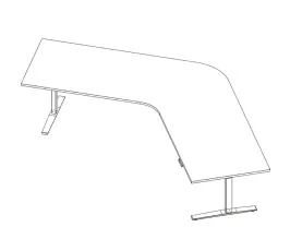 
Kaidi Electrical Height Adjustable Sole Table with KDZT035A Column KDTJ038 Frame KDF006D+KDF010 Foot KDDY099 Control Box 