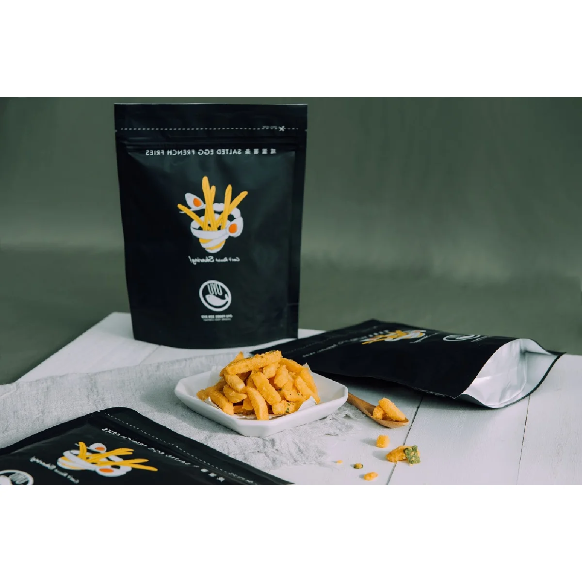 
All Age Malaysia Origin Hard Texture 150g Salted Egg Flavor Shelf Life 12 Months French Fries 