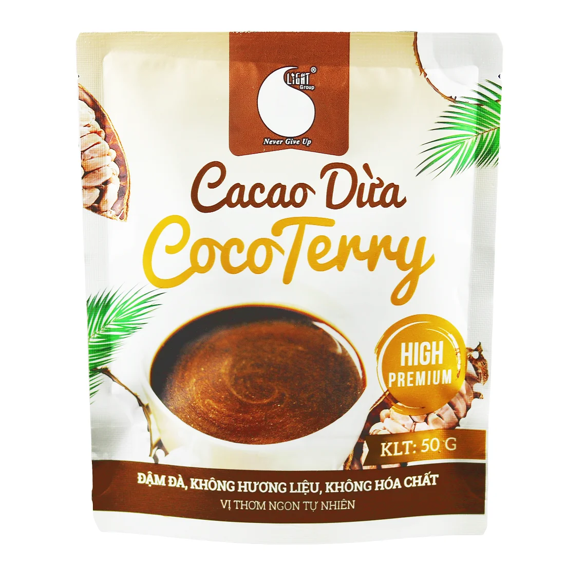 100% натуральный какао-порошок от бренда cacao3 в 1 Кокосовая упаковка 50 г из Вьетнама