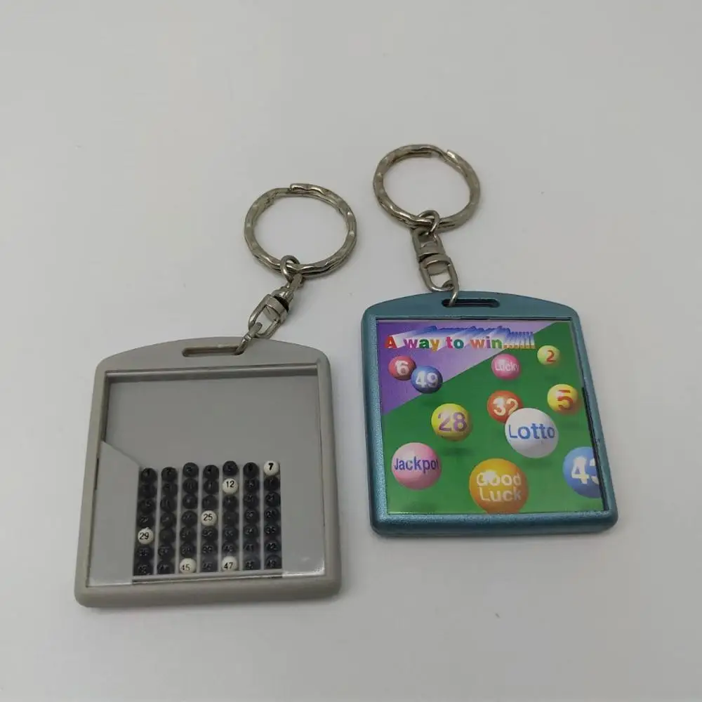 Wholesales STARWOOD lotto lottery Acrylic plastic Keychain #97602 key fob holder 649 promotional ball game