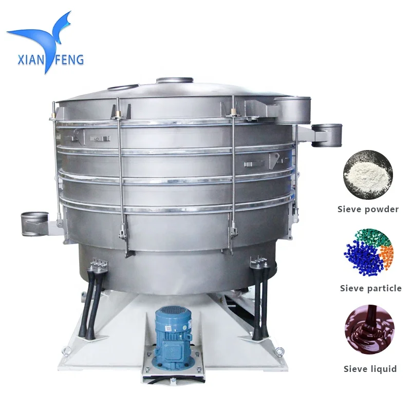 Quick mesh stainless steel edible salt screening circular pendulum vibrating screen machine