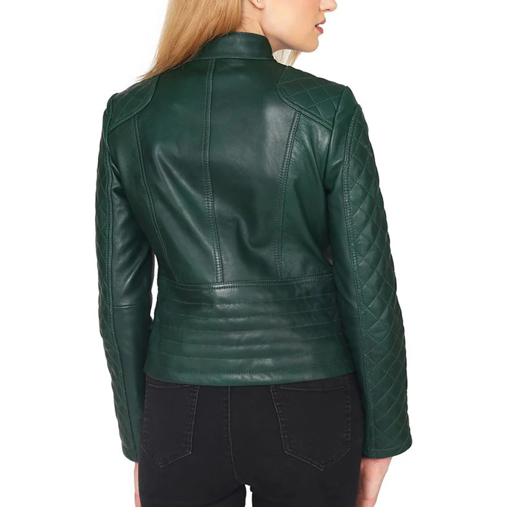Women Outwear Suede Leather Jacket