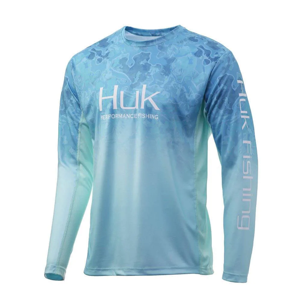 custom cool grey fish scales bass design 1/4 Zipper collared Polo long sleeve fishing shirts jerseys