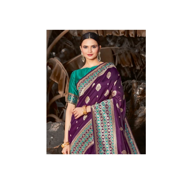 Wedding And Party Wear Saree For Ladies Best And High Quality Silk Sari from India Pakistani sari Latest Ethnic Wear Saree