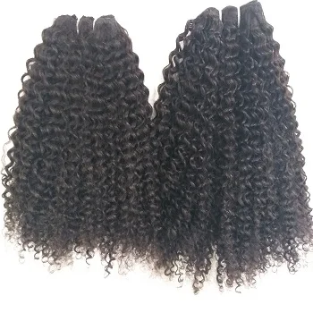 Brazilian Mink Virgin Human Hair Deep Wave Curly Semi curly human hair  Natural black tape hair extension