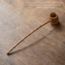 Chinese-style Retro Natural Bamboo Root Water Ladle Bamboo Whip Scoop Long-handled Scooping Home Wine Spoon